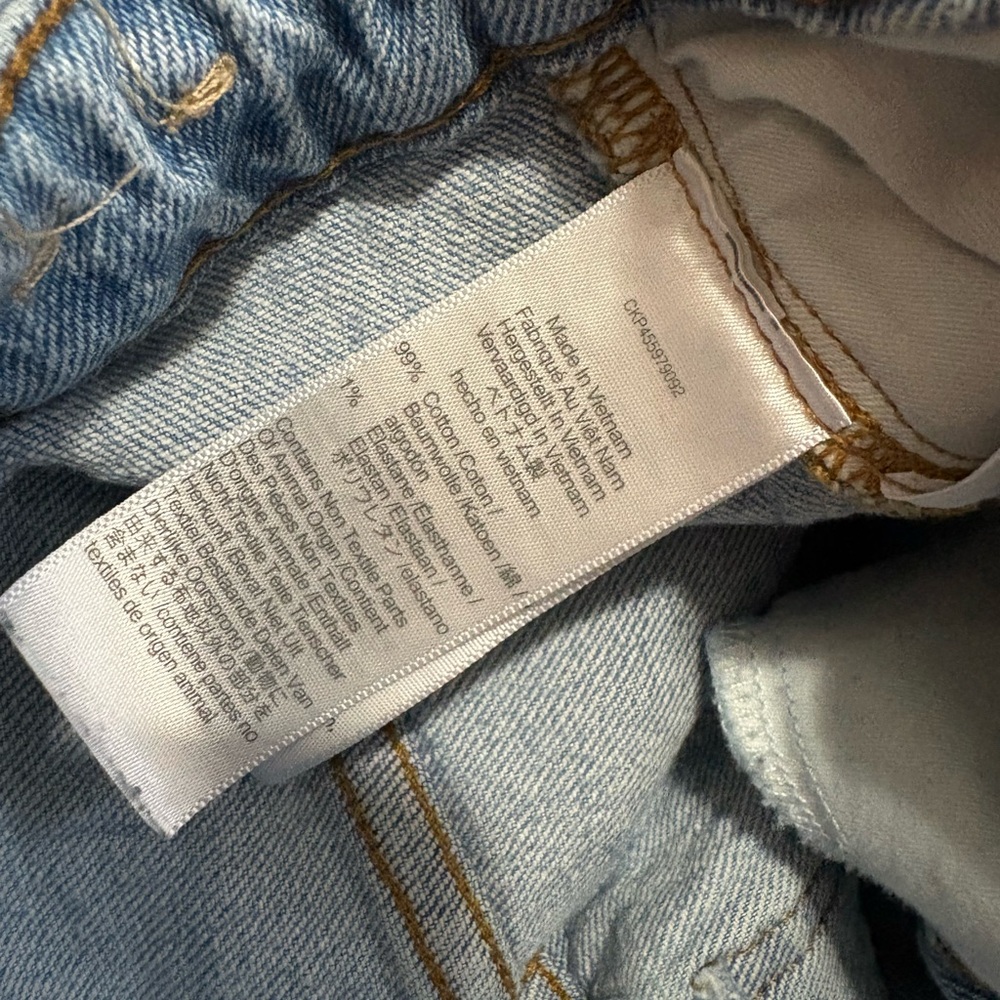 Madewell The Curvy Perfect Vintage Jean In A Light Blue Wash Women’s Size 26 - Picture 5 of 10